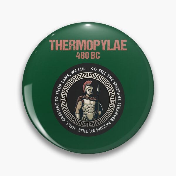 Item preview, Battle of Thermopylae Epitaph Spartan Hoplite designed and sold by NecklaceArtGift.
