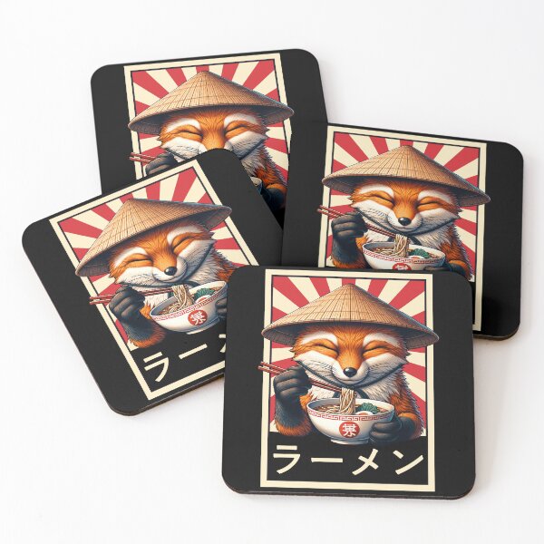 Item preview, Vintage Fox Eating Ramen. Funny Fox Ramen Lover designed and sold by ahmed2751989.