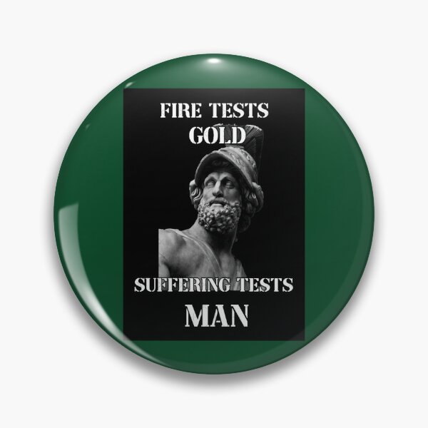 Item preview, fire tests gold suffering tests man designed and sold by NecklaceArtGift.