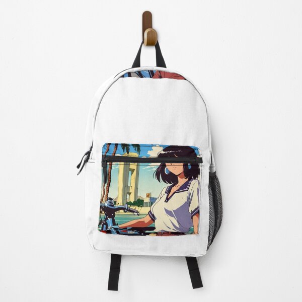 Item preview, Retro Anime Girl Cute California EE.UU Travel 80s Design designed and sold by ANIMEX00.
