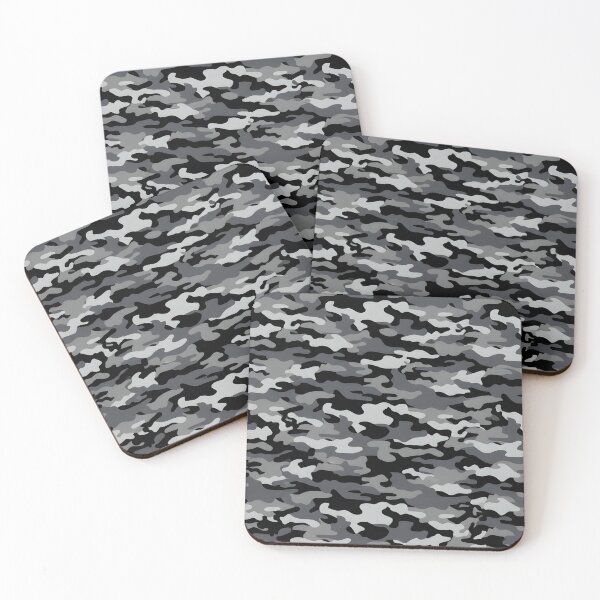 Item preview, digital urban camouflage pattern in various shades of gray, black, and white designed and sold by ifundesign.
