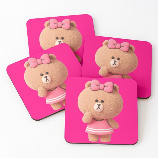 Item preview, LINE Friends Choco Bear - Kawaii Fashionista Bear - Urban and Glam Style for K-Pop and Fashion Lovers designed and sold by William Cano.