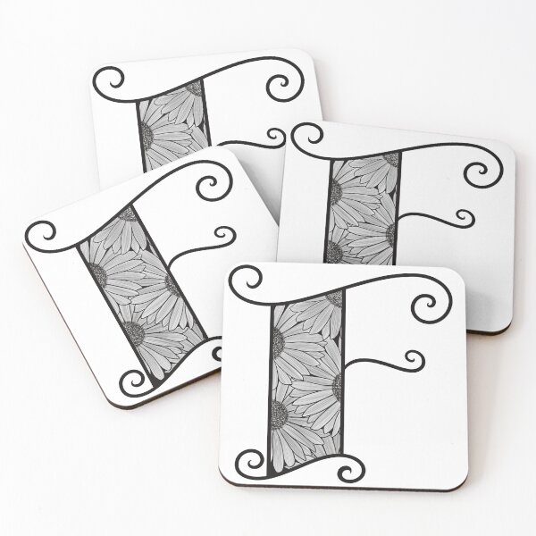 Item preview, Sunflower Inspired Letter F designed and sold by SSN-ART.