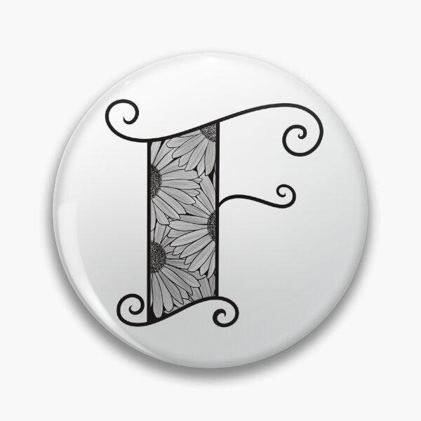 Item preview, Sunflower Inspired Letter F designed and sold by SSN-ART.
