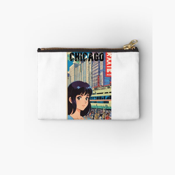 Item preview, Chica de anime retro linda Chicago EE. UU. Viajes Diseño de los 80 designed and sold by ANIMEX00.