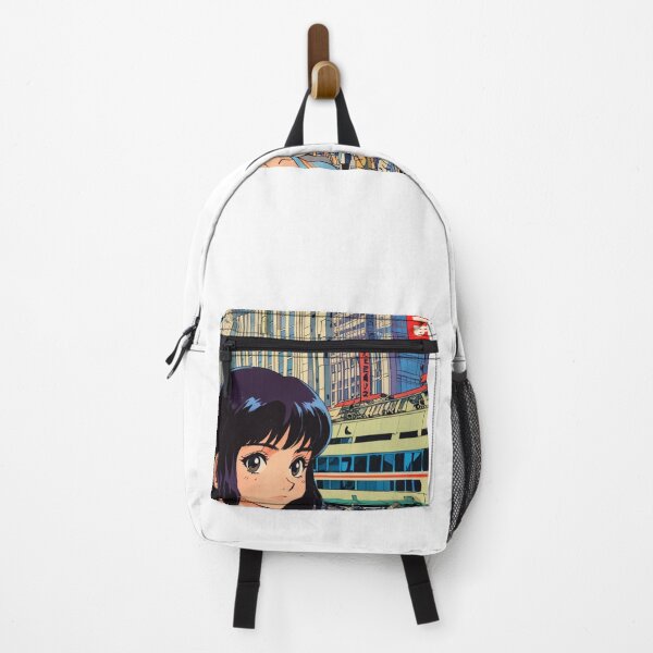 Item preview, Retro Anime Girl Cute Chicago EE.UU Travel 80s Design designed and sold by ANIMEX00.