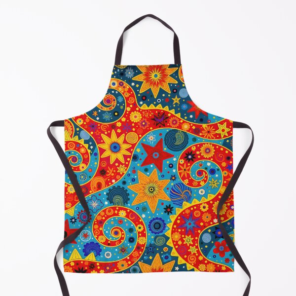Item preview, Psychedelic Bloom: Retro Swirls & Stars Pattern designed and sold by Prints and Lifestyle.