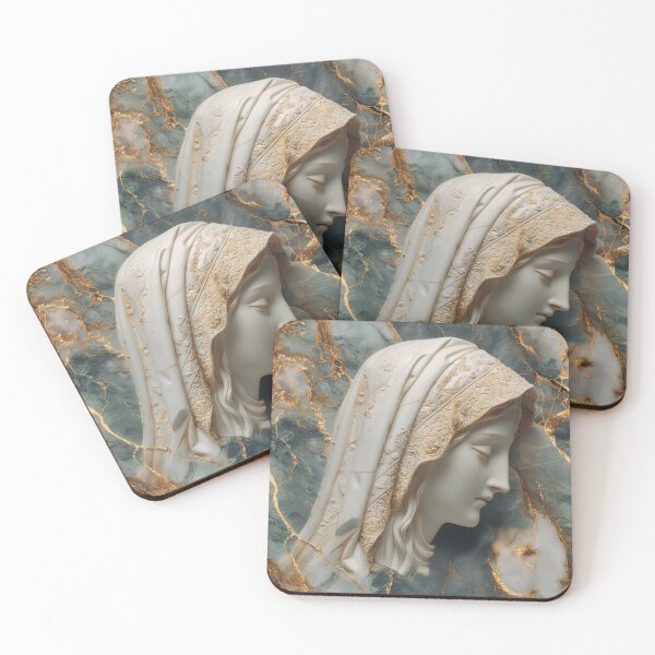 Item preview, Theotokos in Marble – Sacred Iconic Art for Catholic and Orthodox Devotion designed and sold by Nicholas Panek.