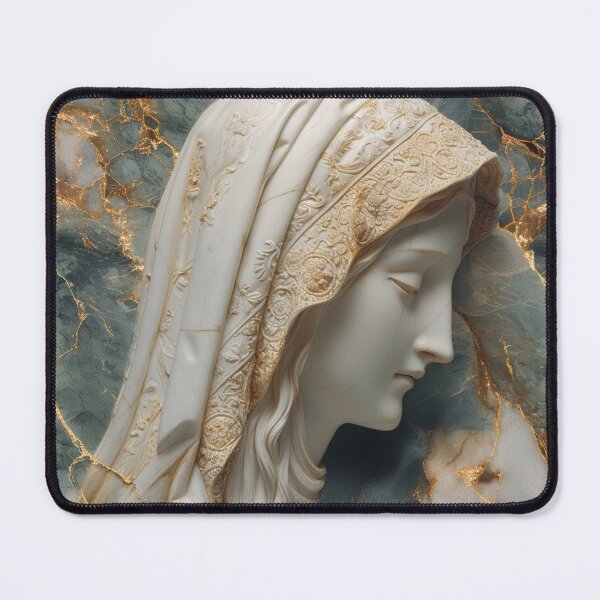 Item preview, Theotokos in Marble – Sacred Iconic Art for Catholic and Orthodox Devotion designed and sold by Nicholas Panek.