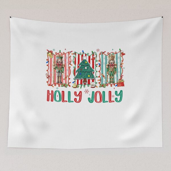 Item preview, Nutcracker Holly Jolly, Merry Christmas  designed and sold by vintagearttee.