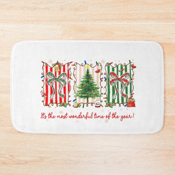 Item preview, Couquette It's The Most Wonderful Time Of The Year,  Holly Jolly, Merry Christmas  designed and sold by vintagearttee.