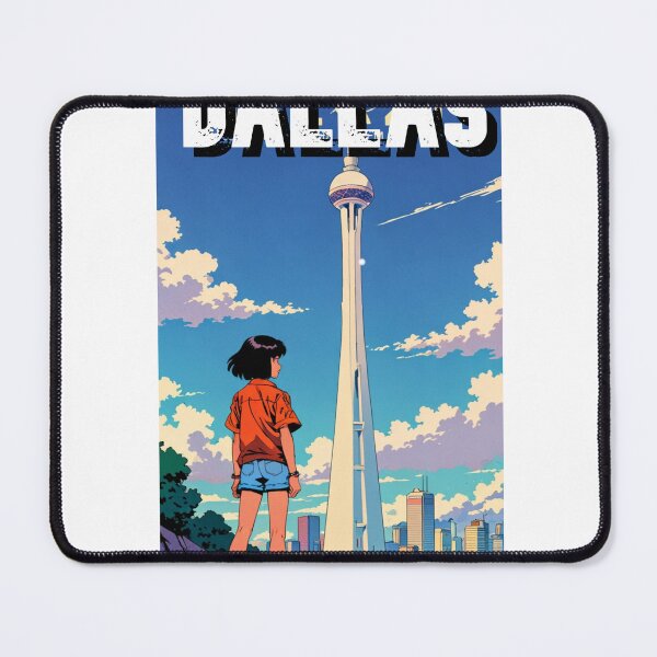 Item preview, Retro Anime Girl Cute Dallas EE.UU Travel 80s Design designed and sold by ANIMEX00.