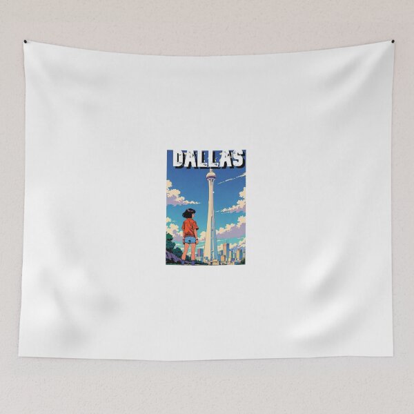 Item preview, Retro Anime Girl Cute Dallas EE.UU Travel 80s Design designed and sold by ANIMEX00.