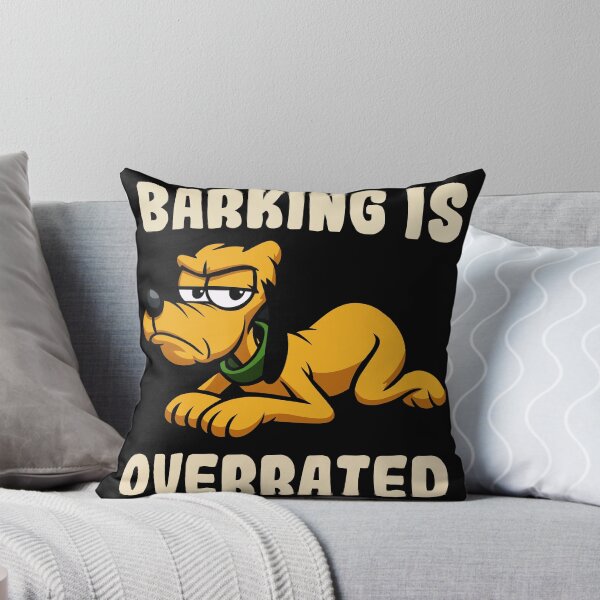 Item preview, Barking Is Overrated – Funny Pluto Inspired Dog Design designed and sold by UnicornDreamers.