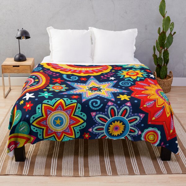 Item preview, Psychedelic Bloom: Retro Swirls Stars Pattern designed and sold by Prints and Lifestyle.