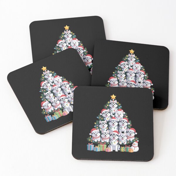 Artikelvorschau, Husky-Weihnachtsbaum Husky-Weihnachten Husky-Mama entworfen und verkauft von brynatshop.