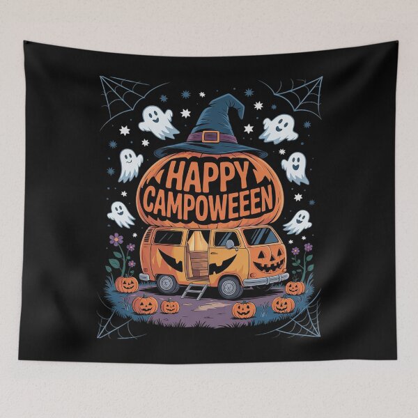 Item preview, Happy Camp-O-Ween Halloween Camping Ghosts and Campfires 4 designed and sold by ClassicAnthony.