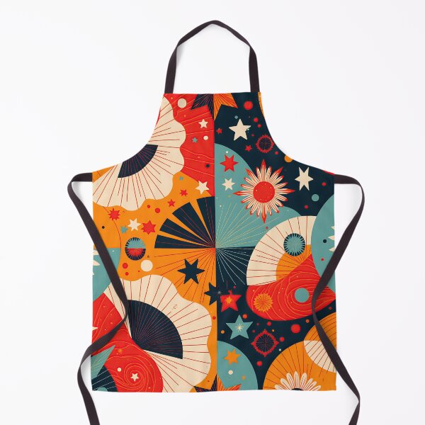 Item preview, Psychedelic Bloom: Retro Swirls & Stars Pattern designed and sold by Prints and Lifestyle.