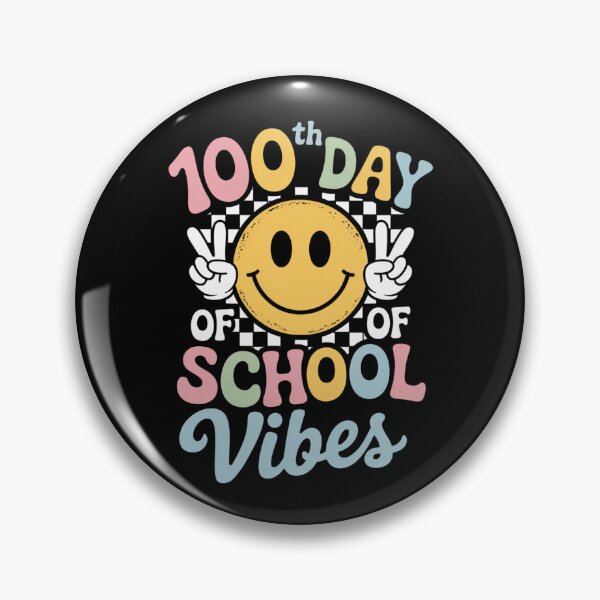 Item preview, 100th Day of School Vibes Smiley Face designed and sold by Gogetgiggles.