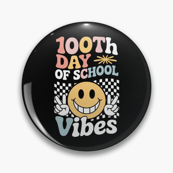 Item preview, 100th Day of School Vibes Smiley Face designed and sold by Gogetgiggles.