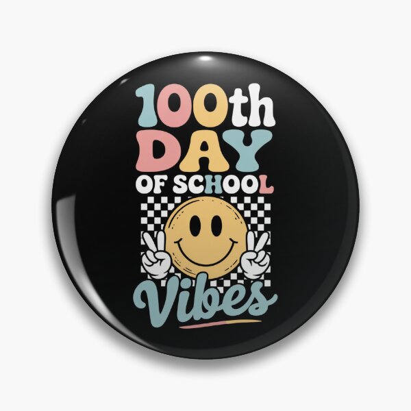 Item preview, 100th Day of School Vibes Smiley Face designed and sold by Gogetgiggles.