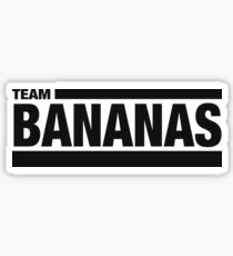Team Bananas (Black) Sticker