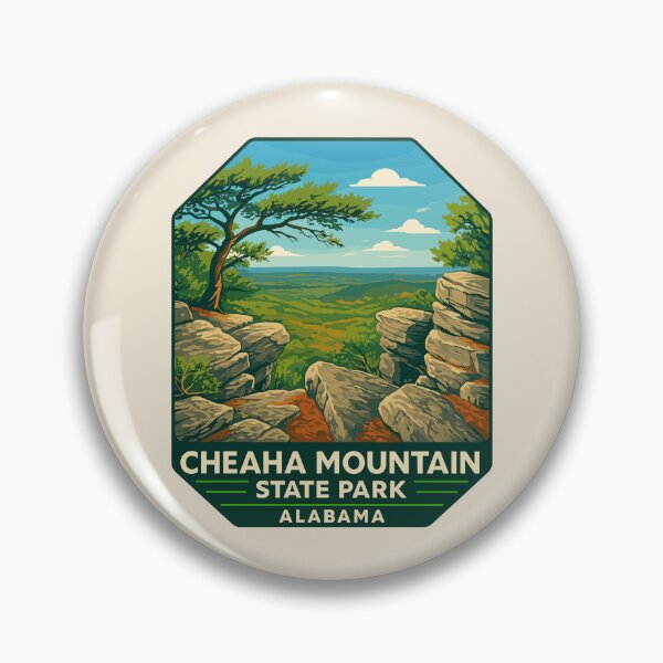 Item preview, Cheaha Mountain Vista – Alabama Vector Landscape designed and sold by Gideon Emmerich.