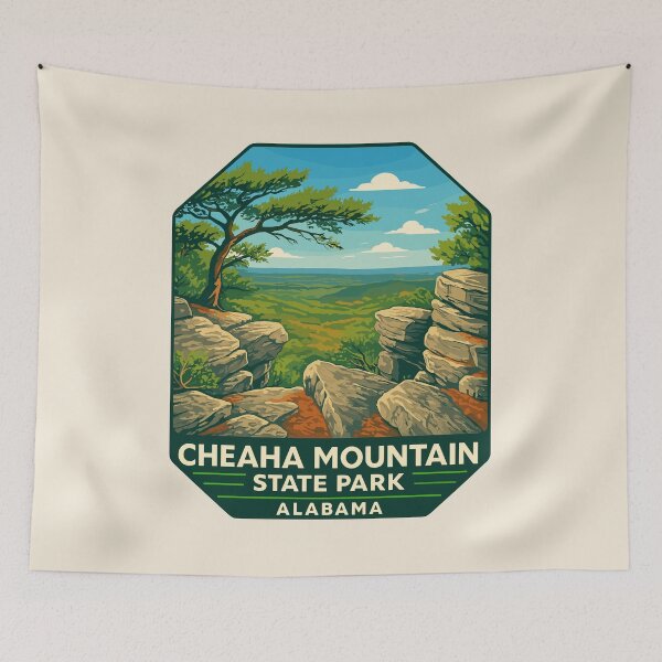 Item preview, Cheaha Mountain Vista – Alabama Vector Landscape designed and sold by Gideon Emmerich.