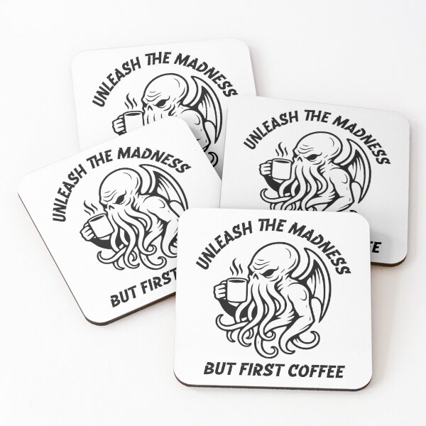 Item preview, Unleash the madness but first coffee - Cthulhu coffee designed and sold by JoRealm.