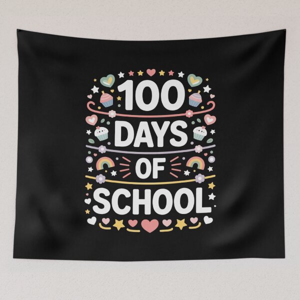 Item preview, Happy 100th Day of School Rainbow Design designed and sold by Gogetgiggles.