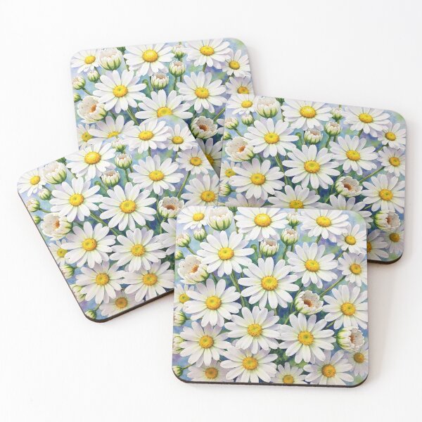 Item preview, Daisy flowers. White flowers. Wild flowers. Flowers blossom. Flowers with white petal. White daisy floral art. Floral design. designed and sold by PlaceToBuyGifts.