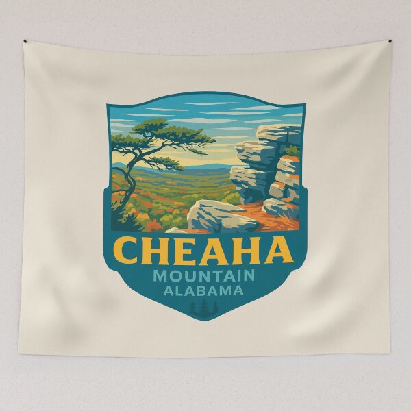 Item preview, Cheaha Mountain Vista – Alabama Vector Landscape designed and sold by Gideon Emmerich.