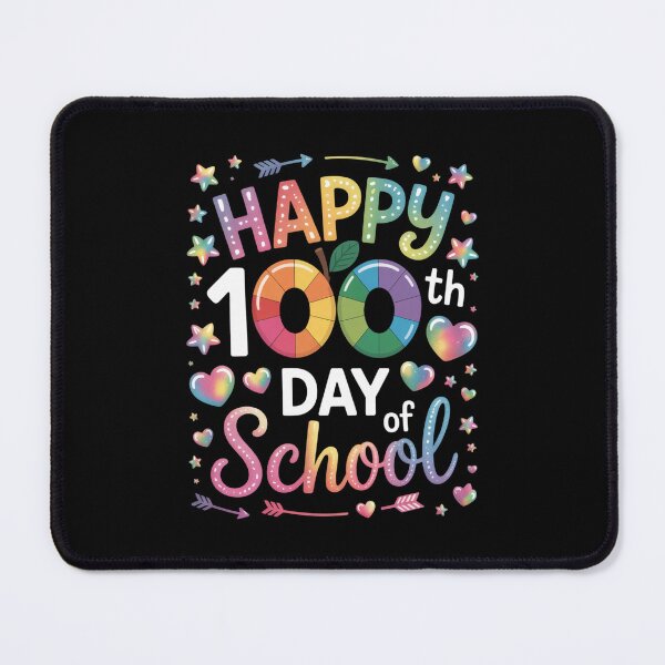 Item preview, Happy 100th Day of School Rainbow Design designed and sold by Gogetgiggles.