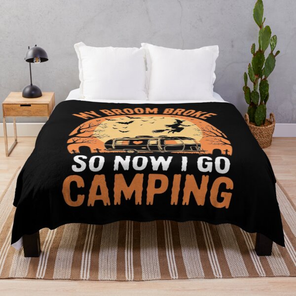 Item preview, My Broom Broke So Now I Go Camping Halloween Witch Camper designed and sold by ClassicAnthony.