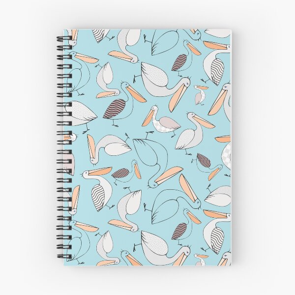 Item preview, Pelicans Galore Seamless Pattern, Blue designed and sold by anzelas.
