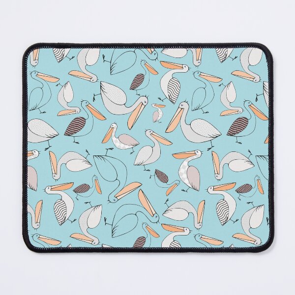 Item preview, Pelicans Galore Seamless Pattern, Blue designed and sold by anzelas.
