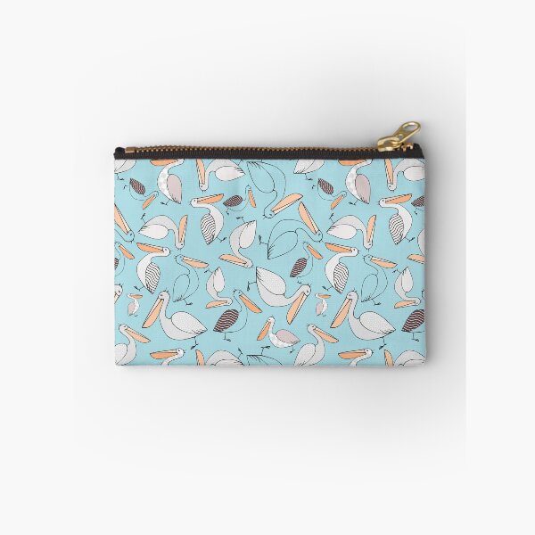 Item preview, Pelicans Galore Seamless Pattern, Blue designed and sold by anzelas.