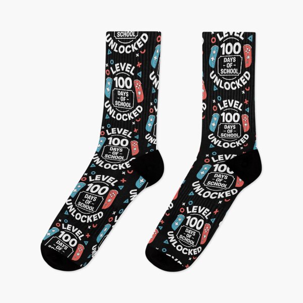 Item preview, Level 100 Days of School Unlocked Gamer Design designed and sold by Gogetgiggles.
