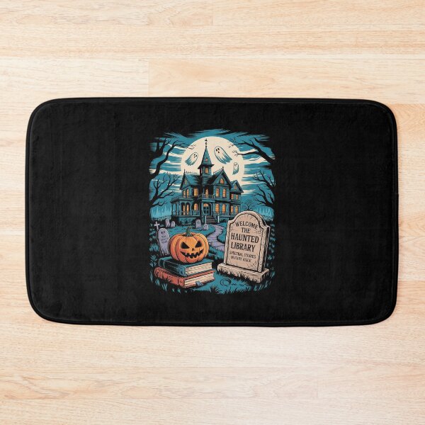 Item preview, Welcome To The Haunted Library Book Lovers Halloween designed and sold by ClassicAnthony.
