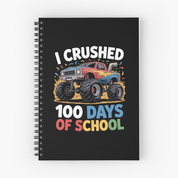 Item preview, I Crushed 100 Days of School Monster Truck Design designed and sold by Gogetgiggles.