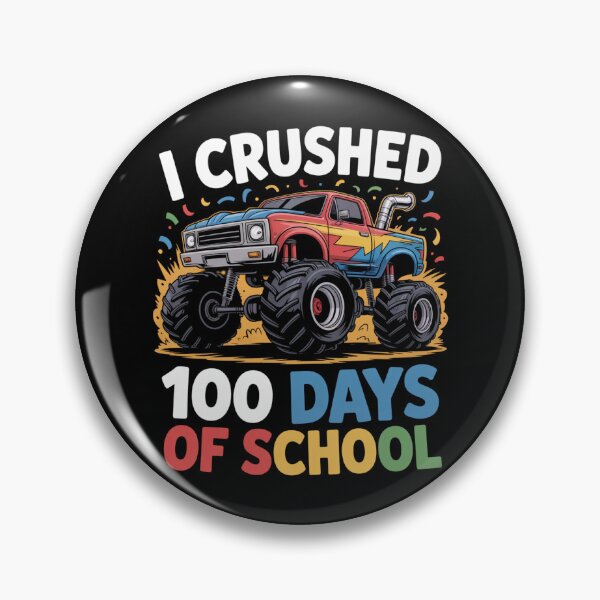 Item preview, I Crushed 100 Days of School Monster Truck Design designed and sold by Gogetgiggles.