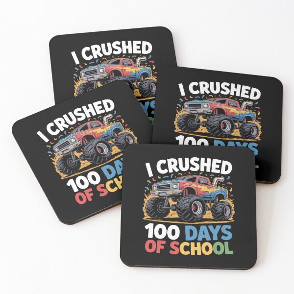 Item preview, I Crushed 100 Days of School Monster Truck Design designed and sold by Gogetgiggles.