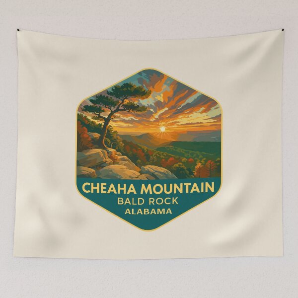 Item preview, Cheaha Mountain Vista – Alabama Vector Landscape designed and sold by Gideon Emmerich.