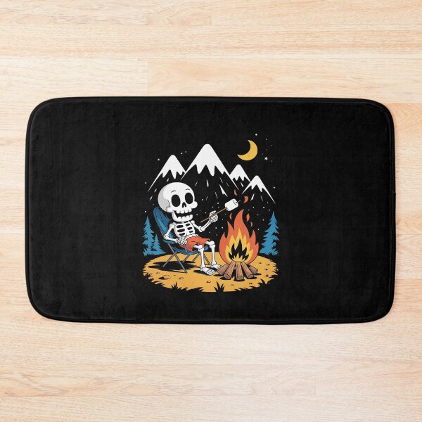 Item preview, Skeleton Camping Lazy Halloween Skull Camp Camper designed and sold by ClassicAnthony.