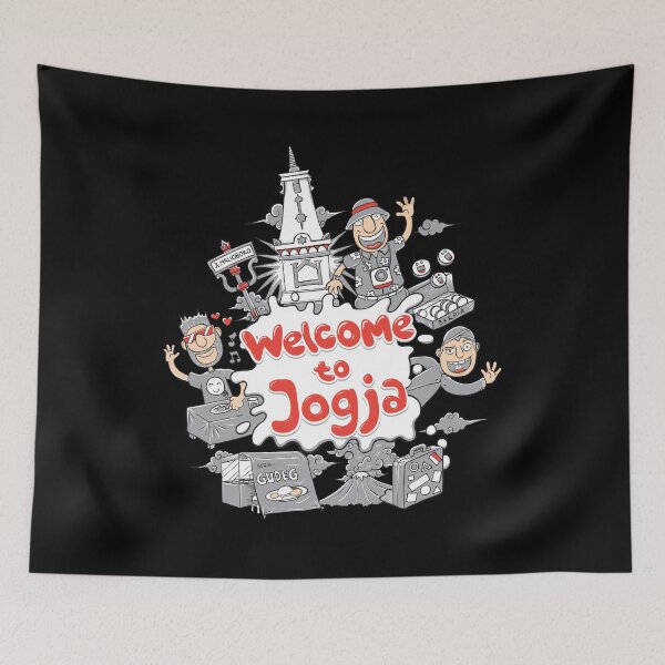 Item preview, Doodle Illustration Showcasing The Unique Culture of Yogyakarta Indonesia designed and sold by ghinan.