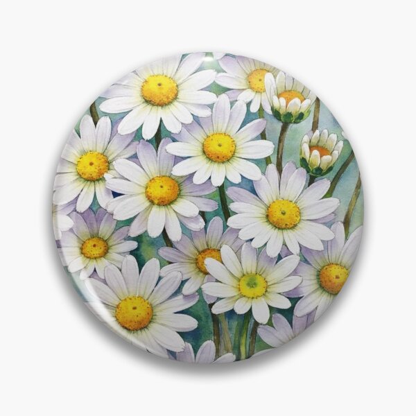 Item preview, White daisy flowers. White flowers blossom. Wild flowers. White daisy floral design. Daisy art. Country daisy with yellow heart. designed and sold by PlaceToBuyGifts.