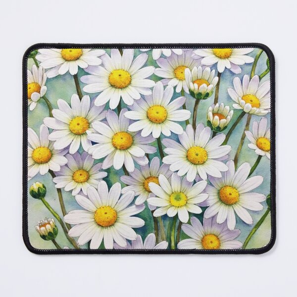 Item preview, White daisy flowers. White flowers blossom. Wild flowers. White daisy floral design. Daisy art. Country daisy with yellow heart. designed and sold by PlaceToBuyGifts.