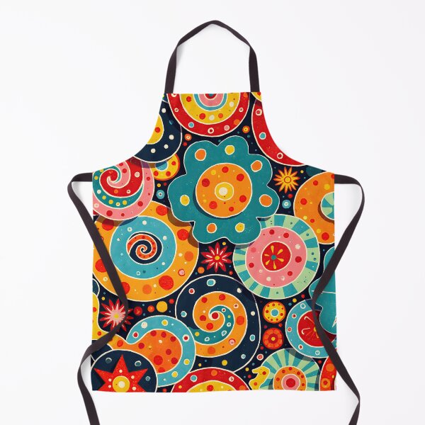 Item preview, Psychedelic Bloom: Retro Swirls & Stars Pattern designed and sold by Prints and Lifestyle.