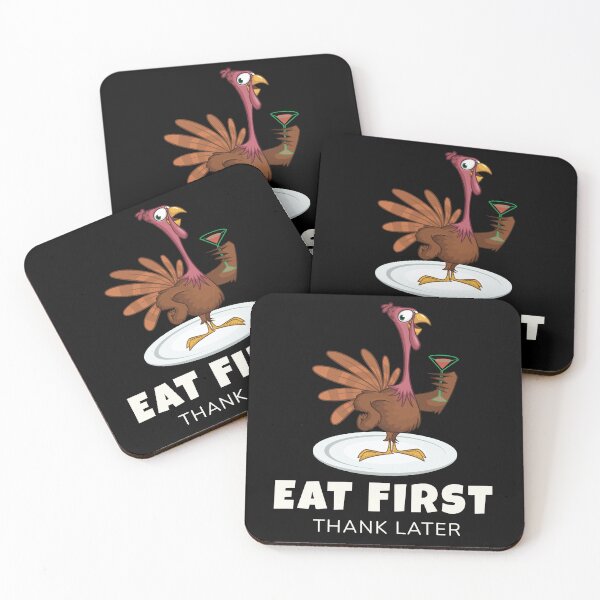 Item preview, Funny Thanksgiving Turkey - Eat First, Thank Later designed and sold by WGBTee.