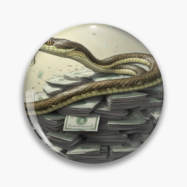 Item preview, Serpent of Wealth – Symbolic Snake on Money Pile Design designed and sold by Cristhian Almanza.
